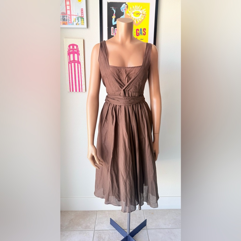 Calvin Klein Brown Midi Dress